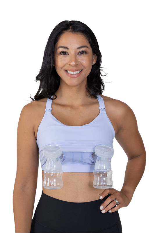 #17 - Sample Sale - Cadence Nursing & Pumping Bra (Condition NEW) - Ice Blue - FINAL SALE