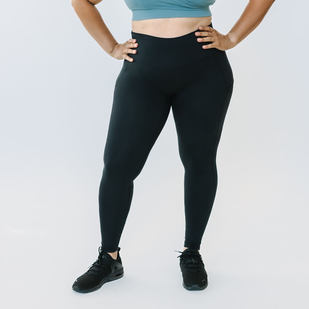 Black  V-Lux Leggings – Valor Fitness Wear
