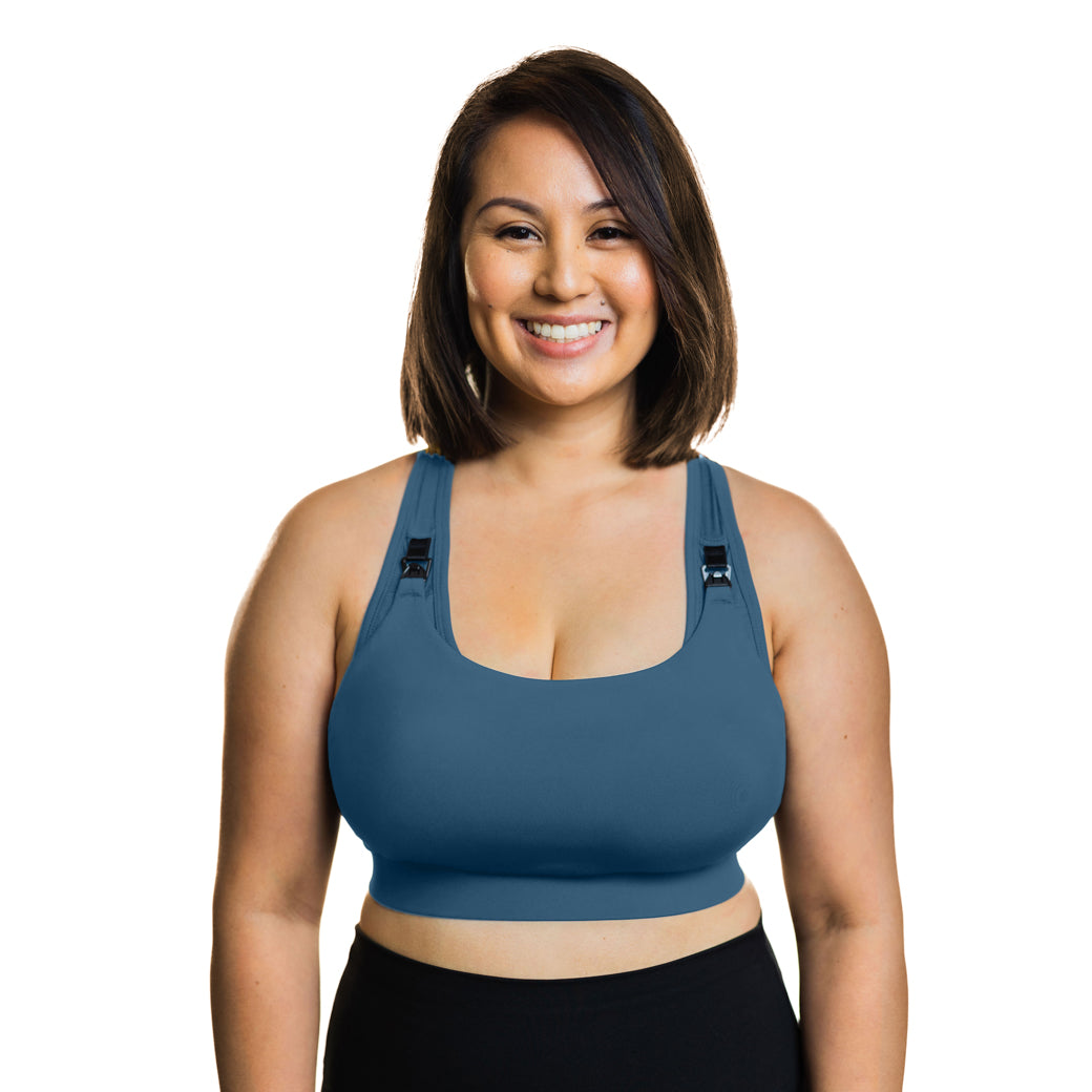 Sporty Supportive Nursing Bra for Large Breasts for Large Bust Nursing  Friendly Hands Free Running Sports Bras Gym, Pk1, Large : :  Clothing, Shoes & Accessories