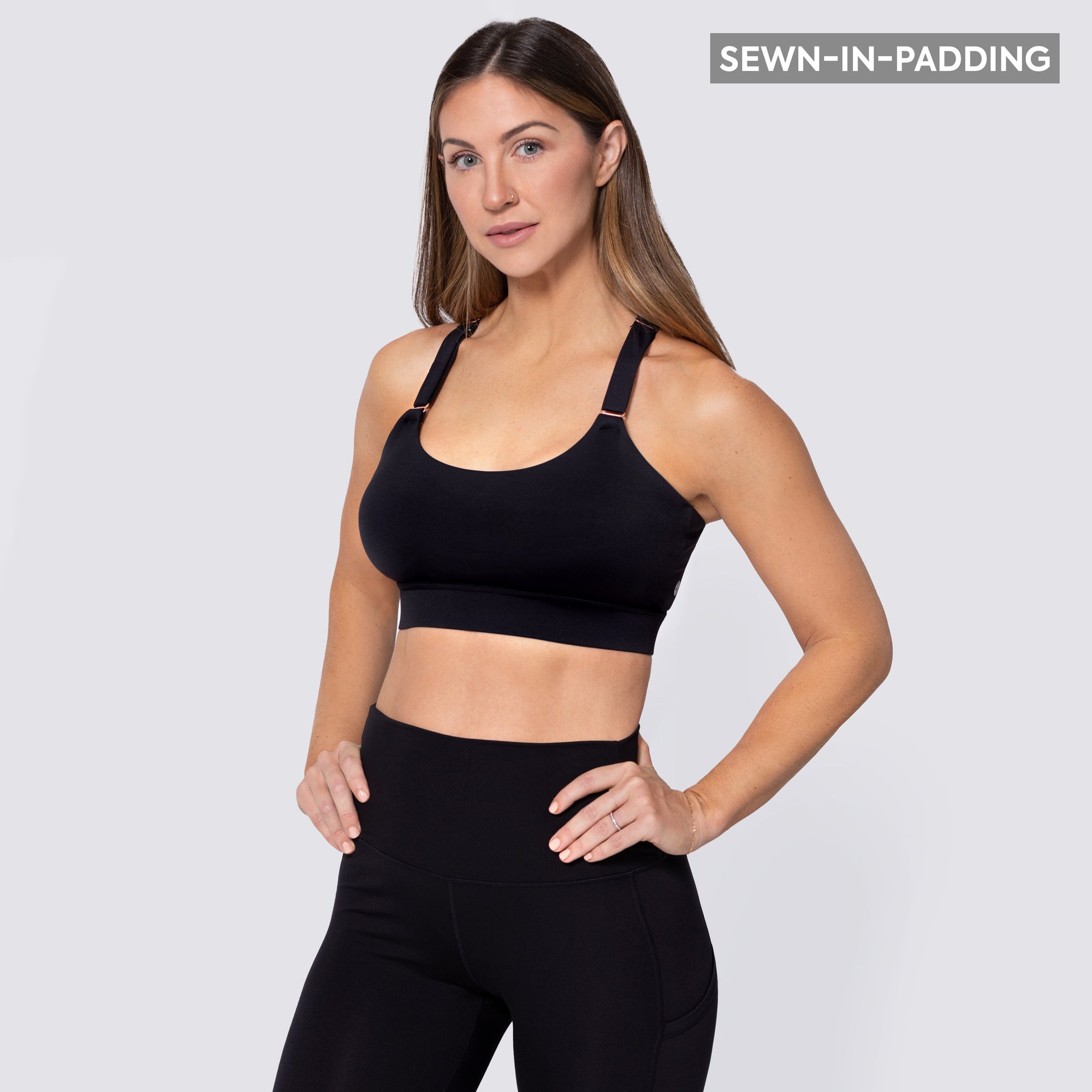 All In Motion Soft Strappy Black Sports Bra Size M - $8 (50% Off Retail) -  From Jan